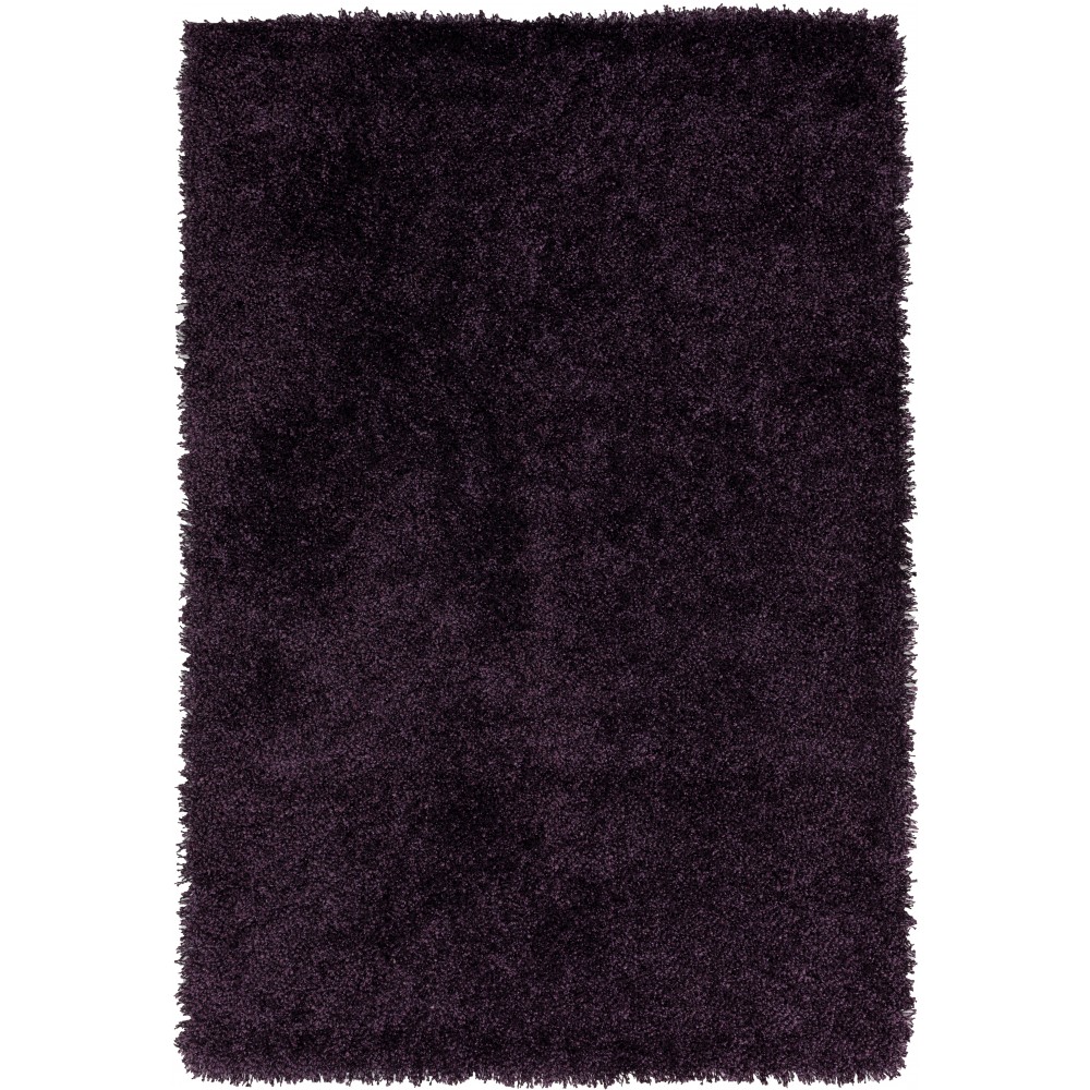 Addison Sommer Solid Amethyst Shag Area Rug, 3’6" x 5’6", Amethyst, ASM31AM4X6