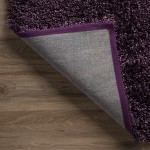 Addison Sommer Solid Amethyst Shag Area Rug, 3’6" x 5’6", Amethyst, ASM31AM4X6