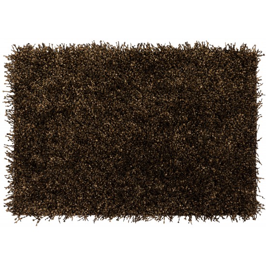 Addison Sommer Solid Brown Shag Accent Rug, 2’ x 3’, Brown, ASM31BR2X3