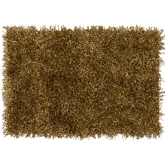 Addison Sommer Solid Gilded Shag Accent Rug, 2’ x 3’, Gilded, ASM31GI2X3