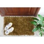 Addison Sommer Solid Gilded Shag Accent Rug, 2’ x 3’, Gilded, ASM31GI2X3