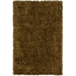 Addison Sommer Solid Gilded Shag Area Rug, 5’ x 7’6", Gilded, ASM31GI5X8