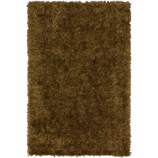 Addison Sommer Solid Gilded Shag Area Rug, 5’ x 7’6", Gilded, ASM31GI5X8