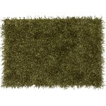 Addison Sommer Solid Green Shag Accent Rug, 2’ x 3’, Green, ASM31GN2X3