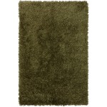 Addison Sommer Solid Green Shag Area Rug, 3’6" x 5’6", Green, ASM31GN4X6