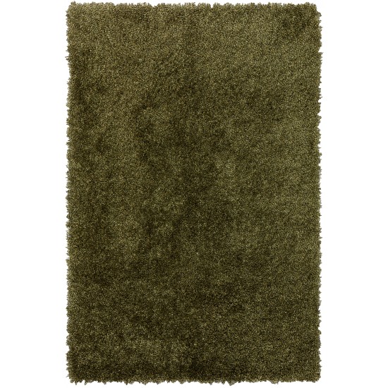 Addison Sommer Solid Green Shag Area Rug, 5’ x 7’6", Green, ASM31GN5X8