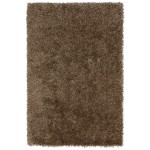 Addison Sommer Solid Mushroom Shag Area Rug, 3’6" x 5’6", Mushroom, ASM31MU4X6