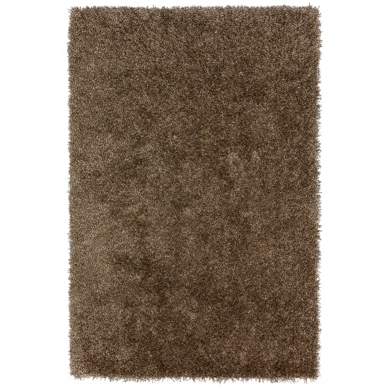 Addison Sommer Solid Mushroom Shag Area Rug, 3’6" x 5’6", Mushroom, ASM31MU4X6