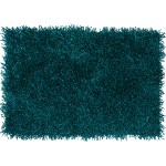 Addison Sommer Solid Peacock Shag Accent Rug, 2’ x 3’, Peacock, ASM31PC2X3