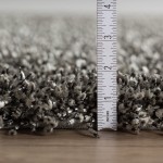 Addison Sommer Solid Pewter Shag Accent Rug, 2’ x 3’, Pewter, ASM31PE2X3