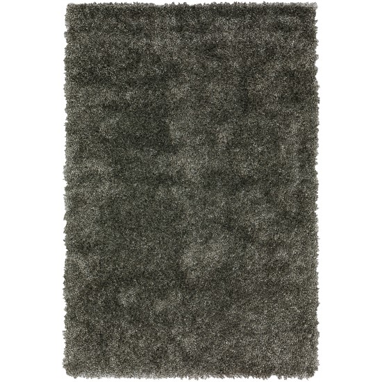 Addison Sommer Solid Pewter Shag Area Rug, 3’6" x 5’6", Pewter, ASM31PE4X6