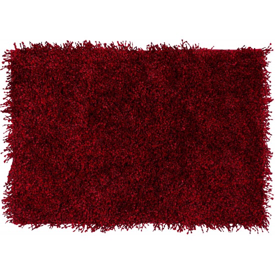 Addison Sommer Solid Ruby Shag Accent Rug, 2’ x 3’, Ruby, ASM31RU2X3