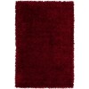 Addison Sommer Solid Ruby Shag Area Rug, 3’6" x 5’6", Ruby, ASM31RU4X6