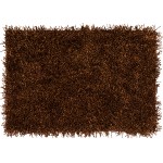 Addison Sommer Solid Spice Shag Accent Rug, 2’ x 3’, Spice, ASM31SP2X3