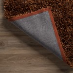 Addison Sommer Solid Spice Shag Runner Rug, 2’3" x 7’6", Spice, ASM31SP2X8