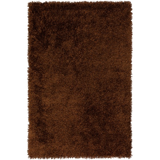 Addison Sommer Solid Spice Shag Area Rug, 3’6" x 5’6", Spice, ASM31SP4X6