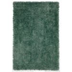 Sommer Solid Turquoise Shag Area Rug, 3’6" x 5’6", Turquoise, ASM31TU4X6