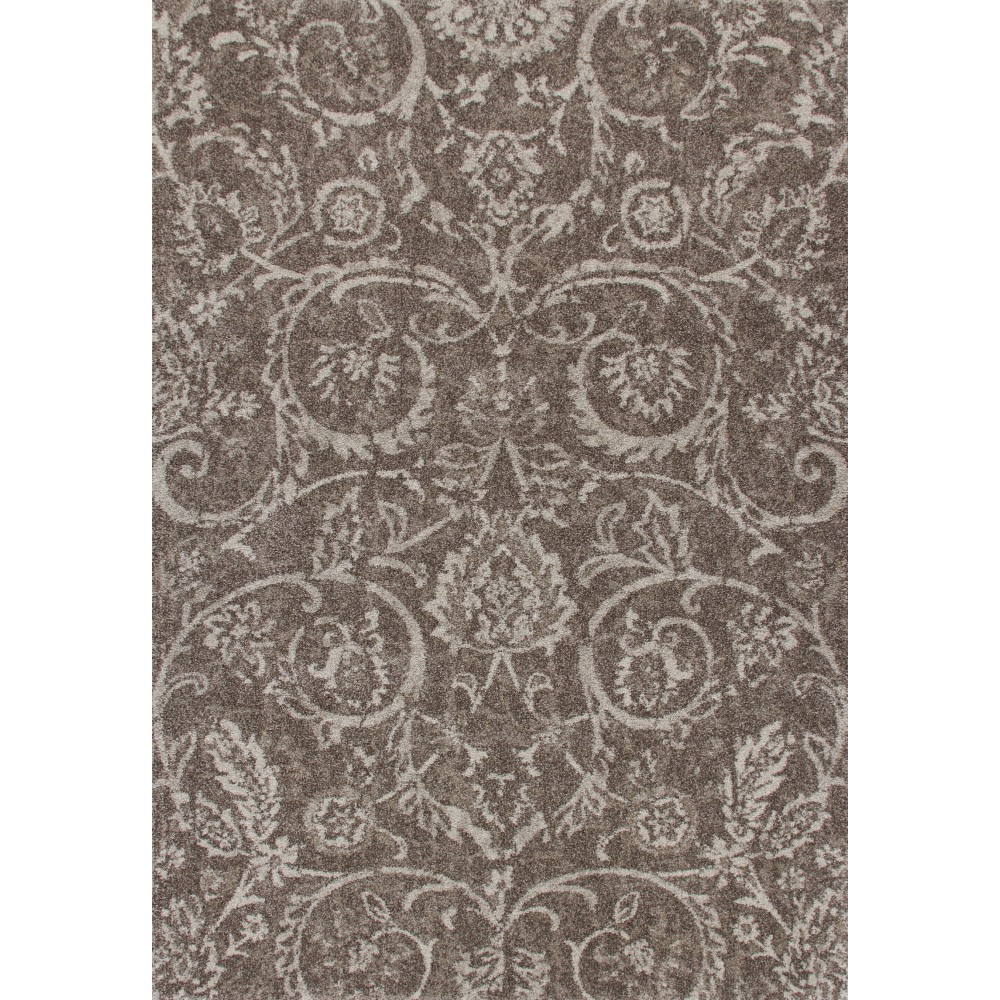 Addison Tobin Classic Damask Area Rug, 5’3" x 7’7", Brown, ATO42BR5X8