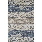 Addison Blair Transitional Stripe Blue Area Rug, 8’2" x 10’, Blue, OSBL32BL8X10