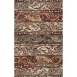 Blair Transitional Stripe Spice Area Rug, 8’2" x 10’, Spice, OSBL32SP8X10