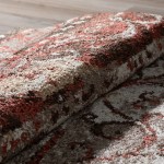 Blair Transitional Stripe Spice Area Rug, 8’2" x 10’, Spice, OSBL32SP8X10