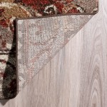 Blair Transitional Stripe Spice Area Rug, 8’2" x 10’, Spice, OSBL32SP8X10