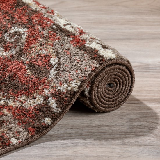 Blair Transitional Stripe Spice Area Rug, 8’2" x 10’, Spice, OSBL32SP8X10