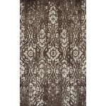 Addison Blair Vintage Damask Area Rug, 3’3" x 5’1", Brown, OSBL34BR3X5