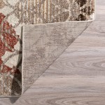 Addison Blair Distressed Geometric Area Rug, 3’3" x 5’1", Brown, OSBL38BR3X5