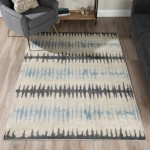 Addison Blair Tribal Stripe Area Rug, 8’2" x 10’, Blue, OSBL39BL8X10