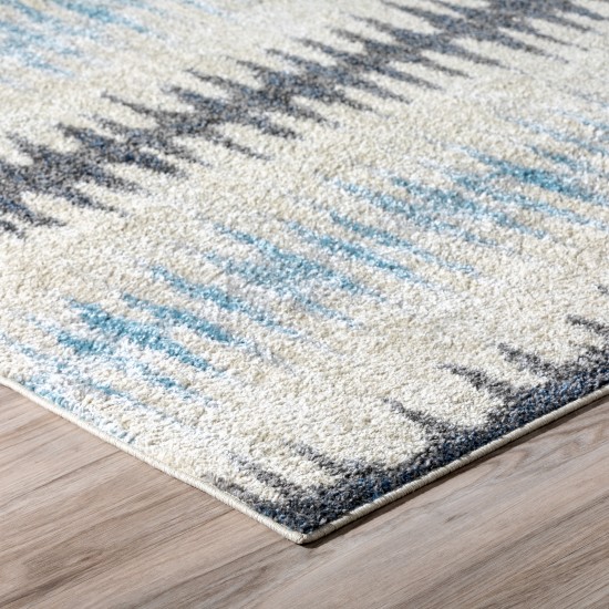 Addison Blair Tribal Stripe Area Rug, 8’2" x 10’, Blue, OSBL39BL8X10