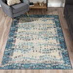 Addison Blair Casual Hourglass Area Rug, 3’3" x 5’1", Blue, OSBL40BL3X5