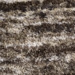 Borealis Abstract Stripe Mushroom Area Rug, 7’10"x10’7", Mushroom, OSBR42MS8X11