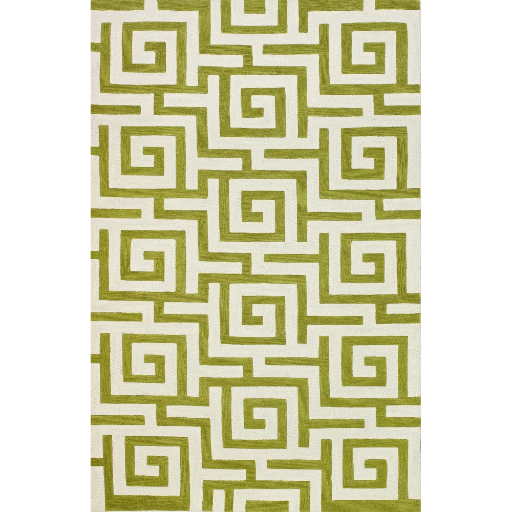 Addison Optics Classic Greek Green Area Rug, 3’6" x 5’6", Green, OSOP30GR4X6