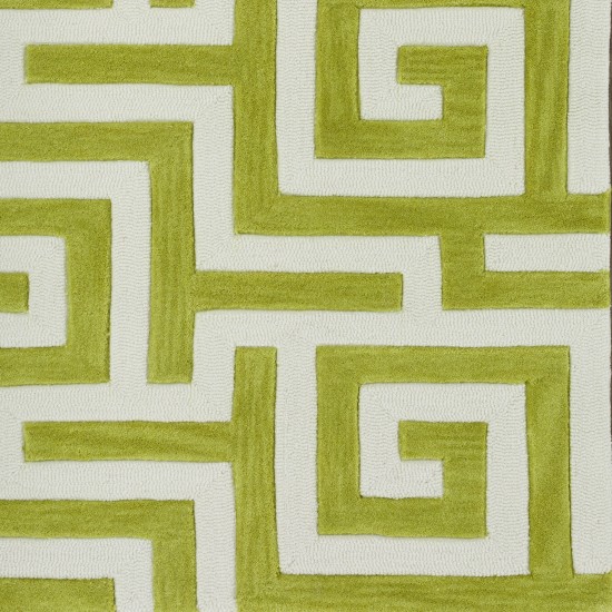 Addison Optics Classic Greek Green Area Rug, 5’ x 7’6", Green, OSOP30GR5X8