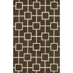 Addison Optics Modern Geometric Brown Area Rug, 3’6" x 5’6", Brown, OSOP33BR4X6