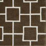 Addison Optics Modern Geometric Brown Area Rug, 3’6" x 5’6", Brown, OSOP33BR4X6