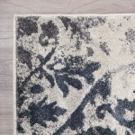 Platinum Distressed Damask Area Rug, 9’6" x 13’2", Peacock, OSPL31PC10X13