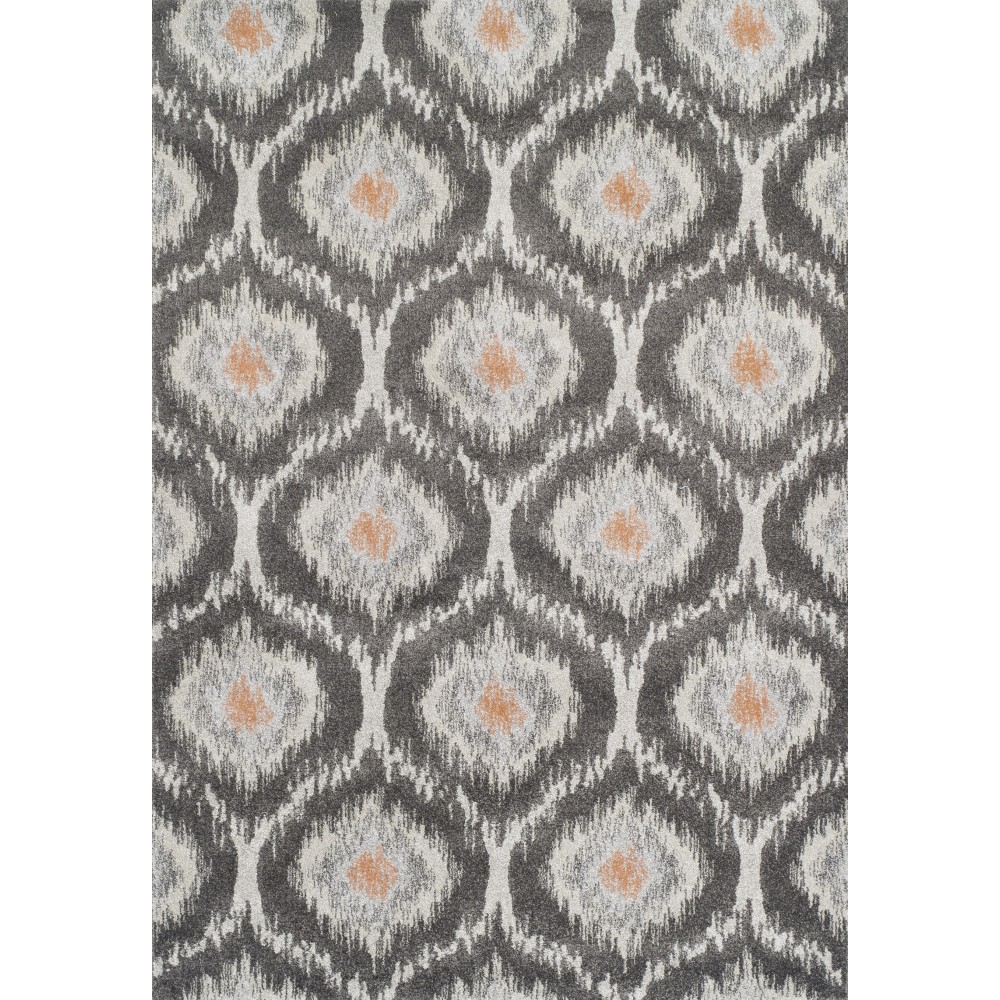 Addison Platinum Moroccan Trellis Area Rug, 9’6" x 13’2", Orange, OSPL32OR10X13