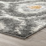 Addison Platinum Moroccan Trellis Area Rug, 3’3" x 5’3", Orange, OSPL32OR3X5