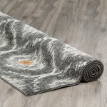 Addison Platinum Moroccan Trellis Area Rug, 3’3" x 5’3", Orange, OSPL32OR3X5