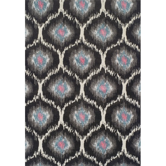 Addison Platinum Moroccan Trellis Area Rug, 9’6" x 13’2", Pink, OSPL32PI10X13