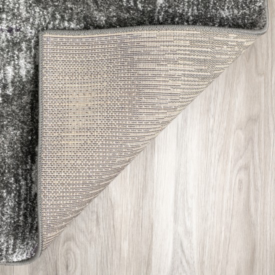 Addison Platinum Nebulous Ogee Area Rug, 5’3" x 7’7", Eggplant, OSPL33EG5X8