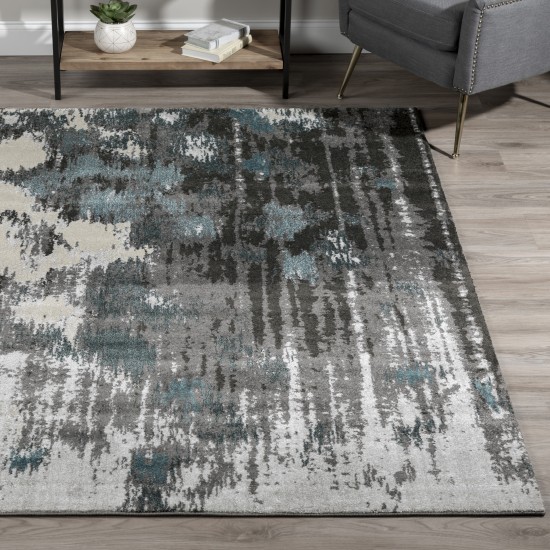 Platinum Artistic Horizontal Area Rug, 3’3" x 5’3", Peacock, OSPL35PC3X5