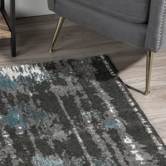 Platinum Artistic Horizontal Area Rug, 3’3" x 5’3", Peacock, OSPL35PC3X5