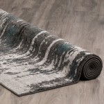 Platinum Artistic Horizontal Area Rug, 3’3" x 5’3", Peacock, OSPL35PC3X5