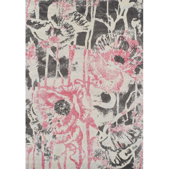 Addison Platinum Artistic Floral Area Rug, 9’6" x 13’2", Pink, OSPL38PI10X13