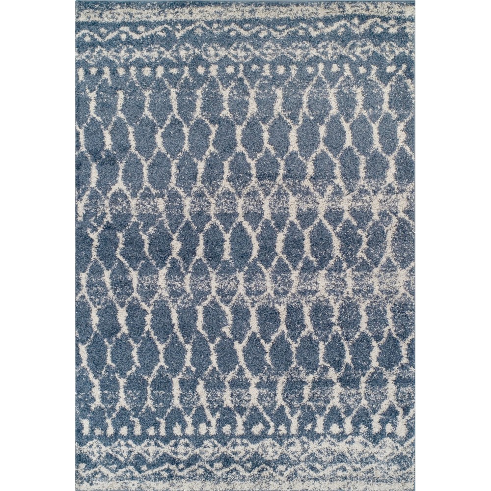 Addison Reston Boho Trellis Blue Area Rug, 9’6" x 13’2", Blue, OSRE33BL10X13