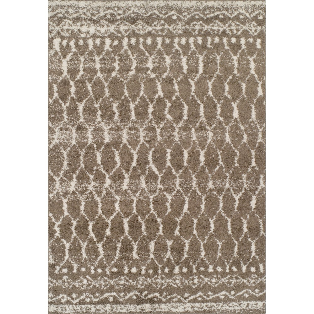 Addison Reston Boho Trellis Khaki Area Rug, 9’6" x 13’2", Khaki, OSRE33KH10X13