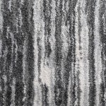 Reston Contemporary Stripe Gray Area Rug, 9’6" x 13’2", Grey, OSRE34GR10X13